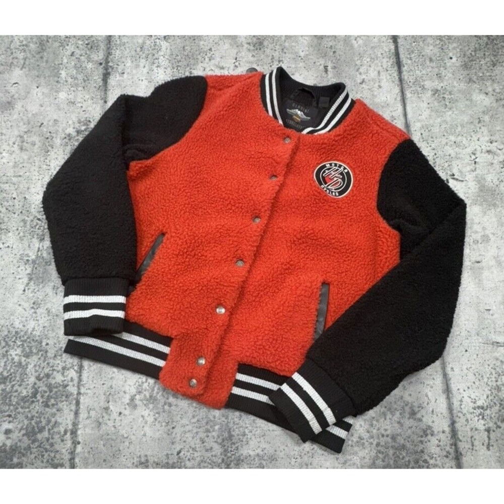 Harley-Davidson Sherpa‎ Fleece Varsity Jacket L Part Number - 96390-19Vw/000L